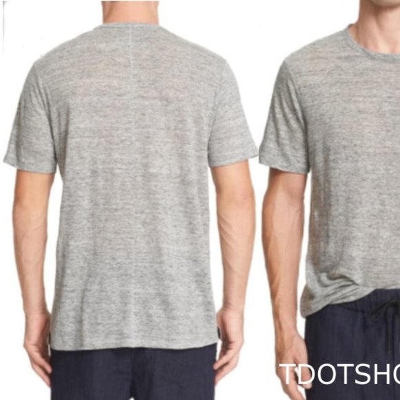 Rag & Bone Owen Slub Linen T-Shirt XL 09/24 - Picture 3 of 10